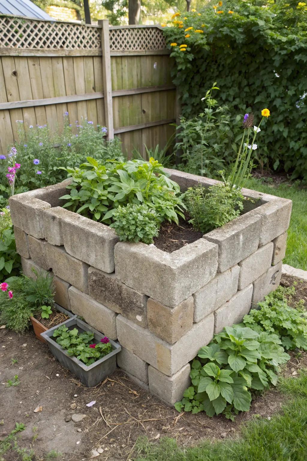Go green with a homemade compost bin.