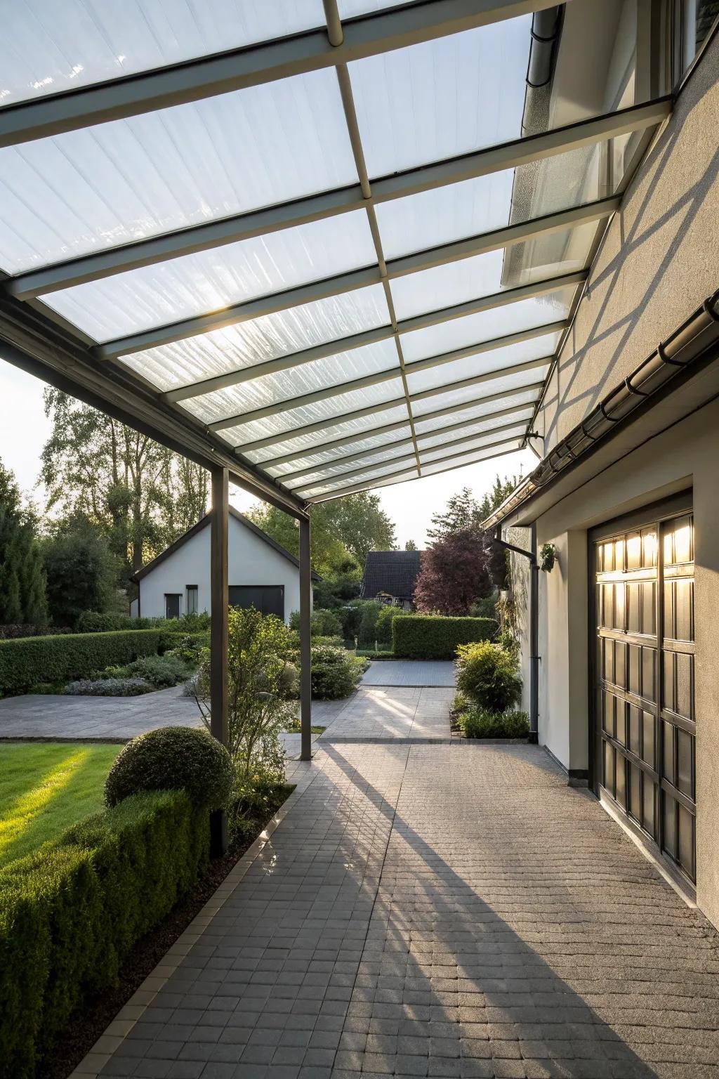 Transparency adds light and openness.