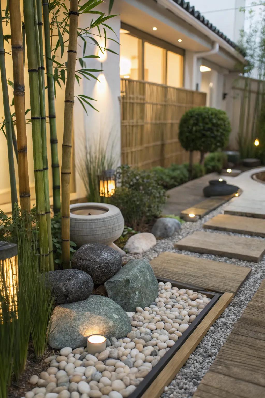 Find peace with a low-maintenance Zen corner.