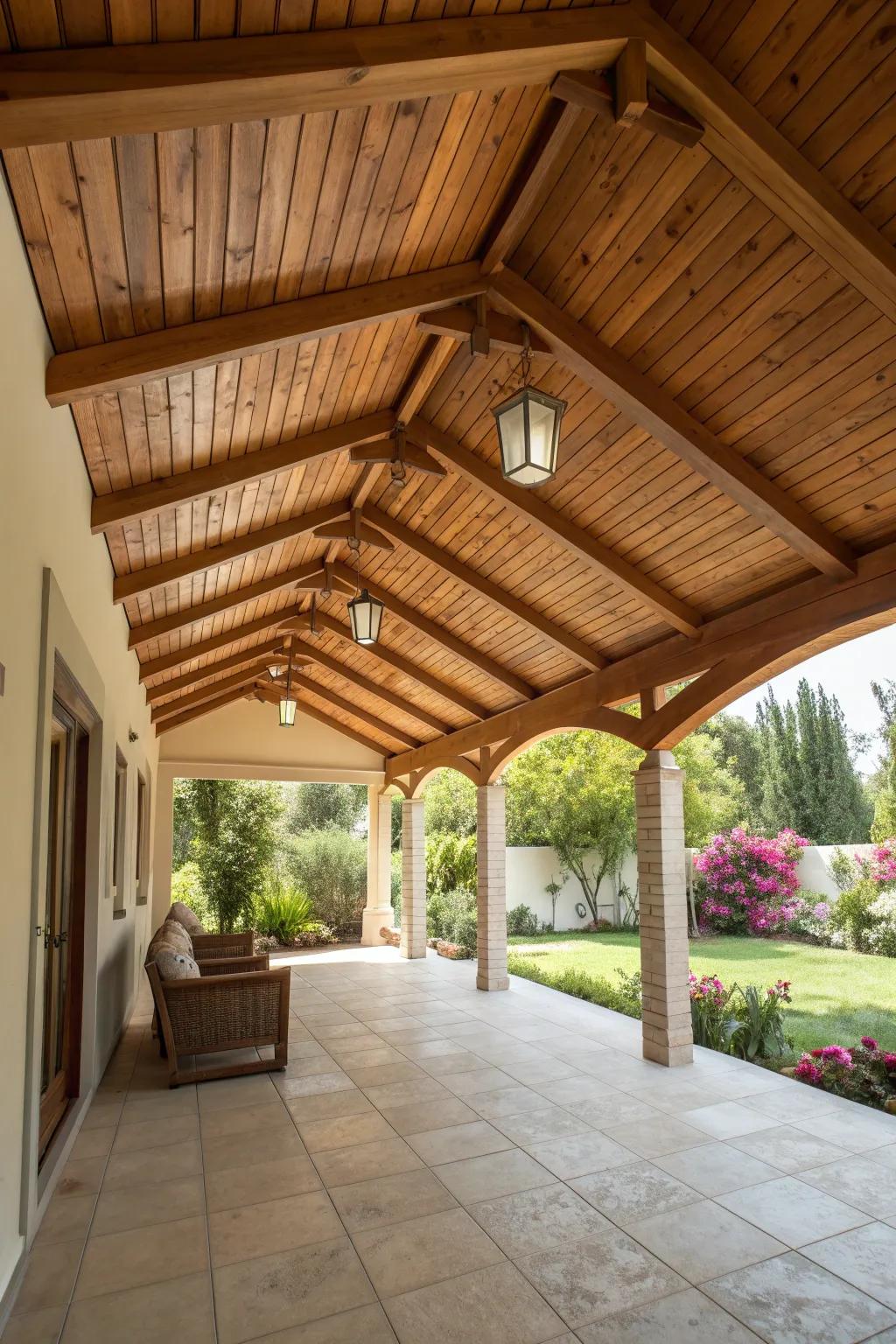 Add elegance with a vaulted ceiling.
