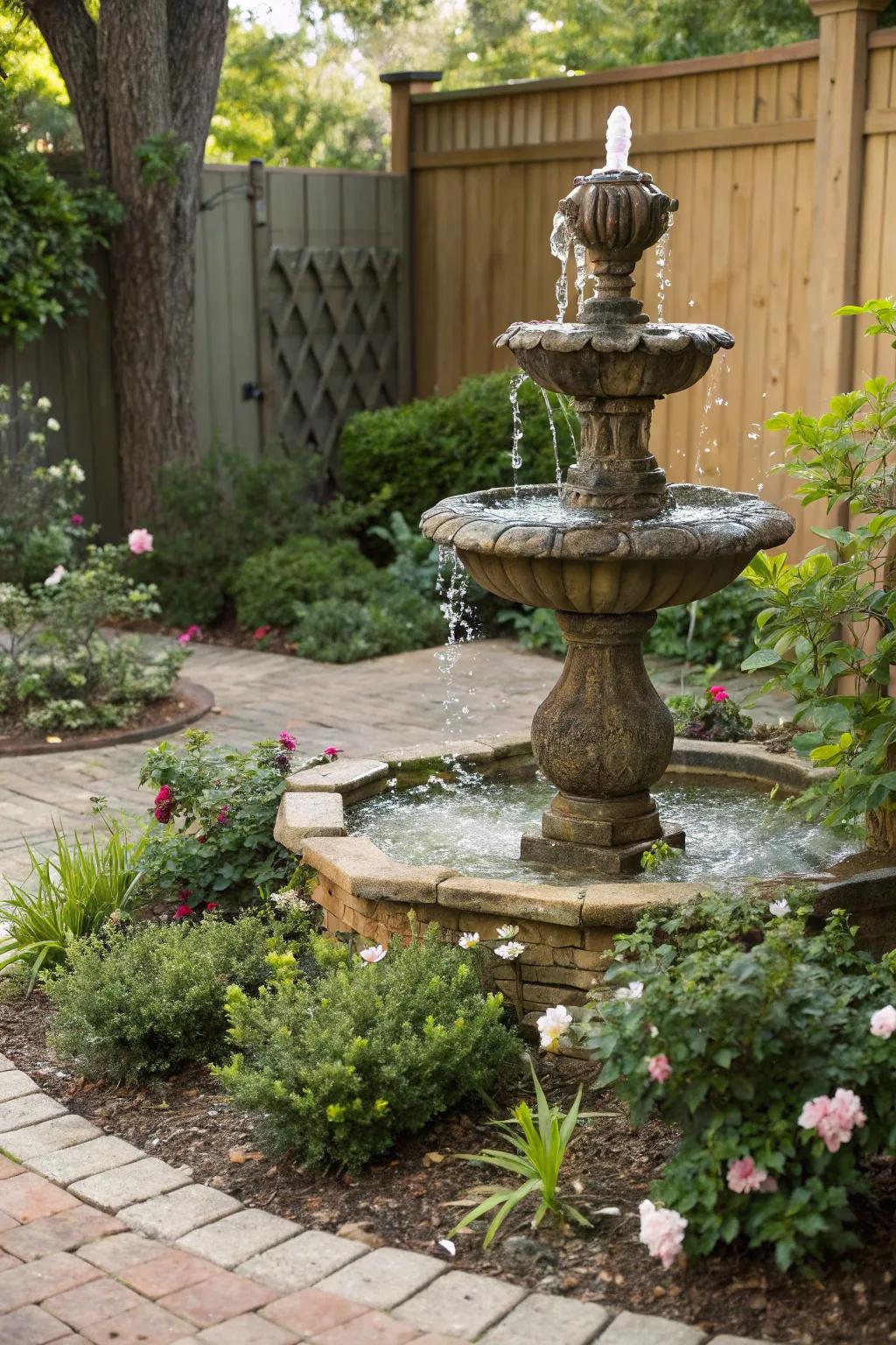 Even small fountains can have a big impact.