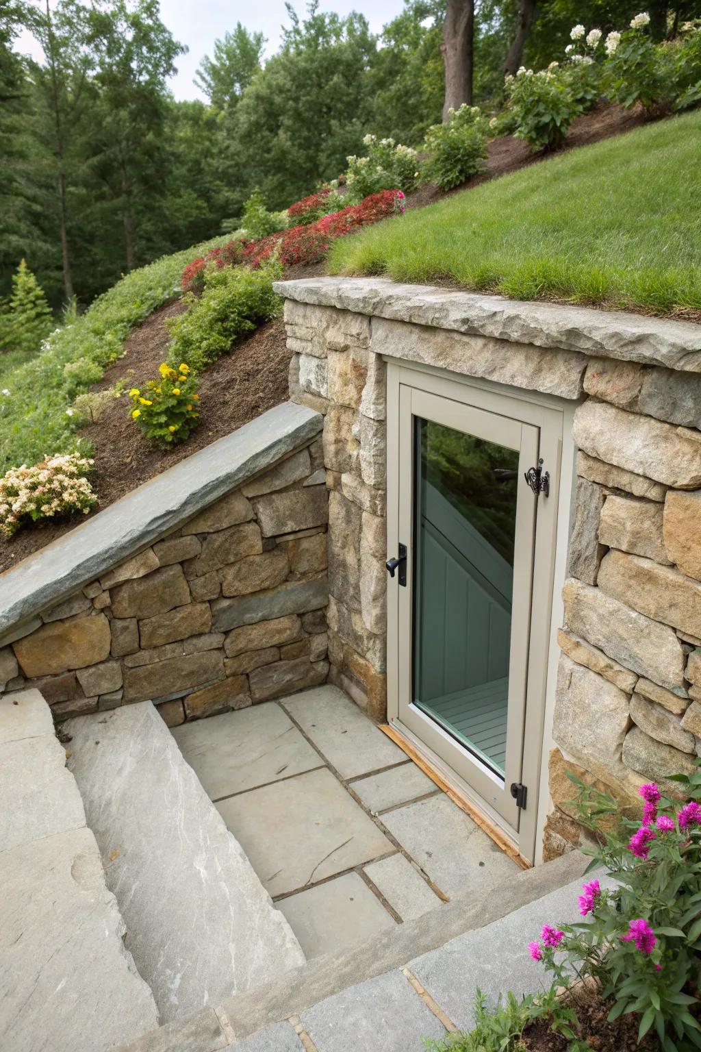 Effortless access with a sleek sliding door design.