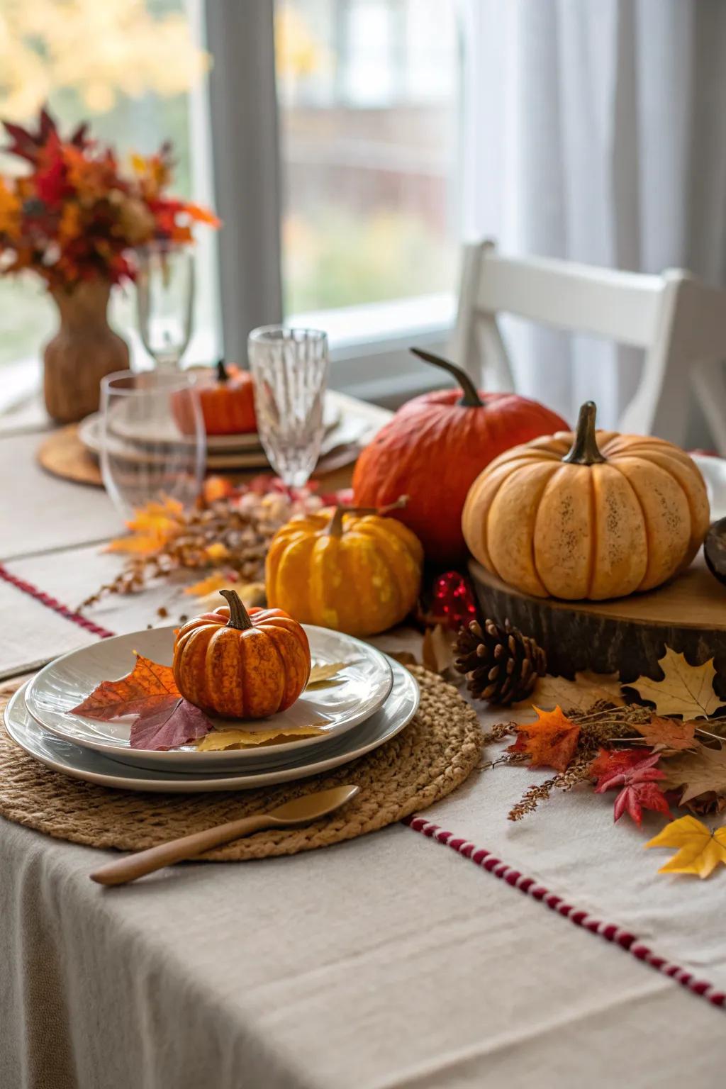 Embrace the bounty of fall with a harvest-themed table.