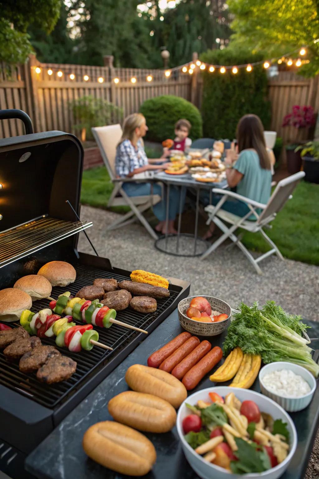 A lively backyard barbecue perfect for summer gatherings.