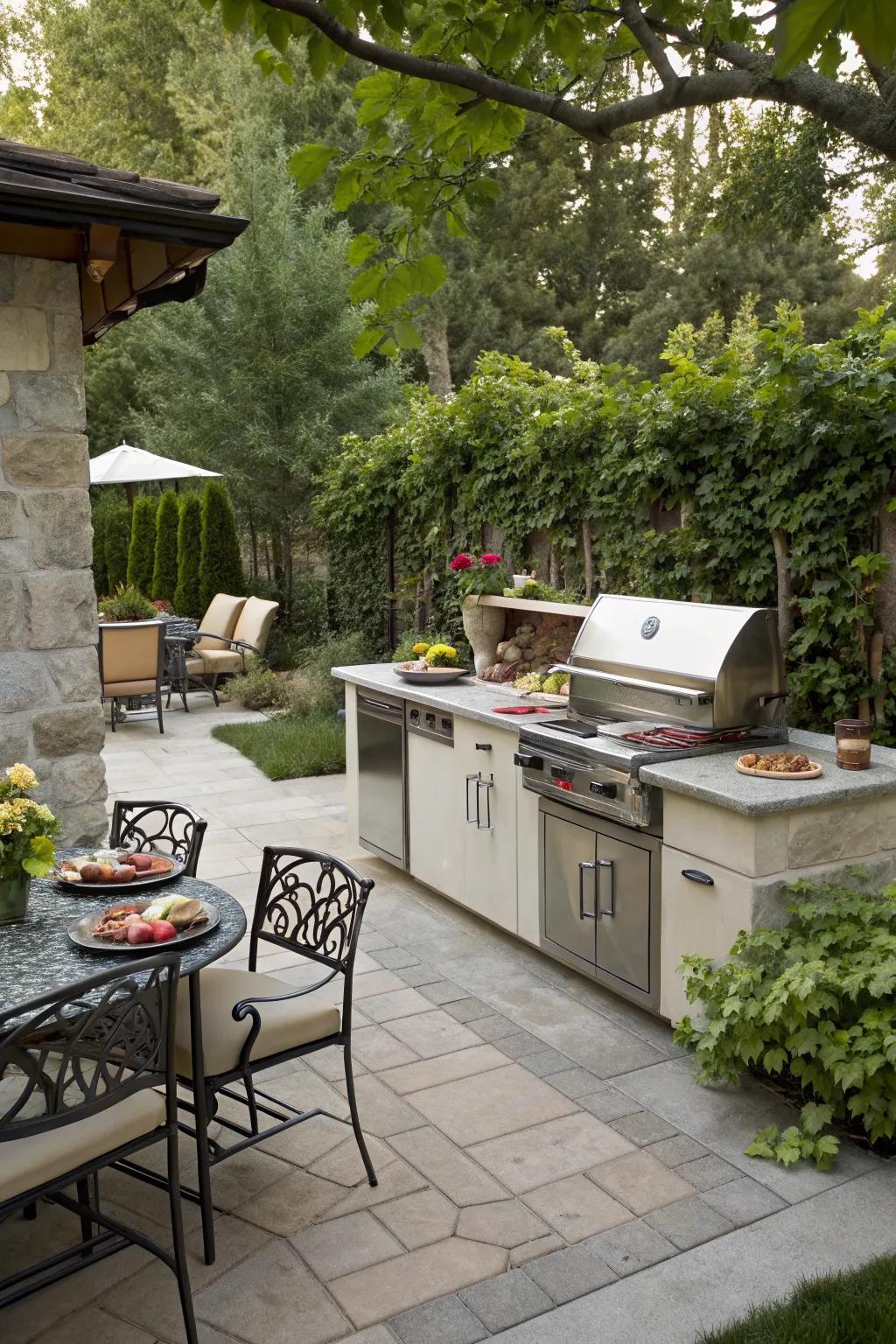 Elevate your culinary adventures with an outdoor kitchen.