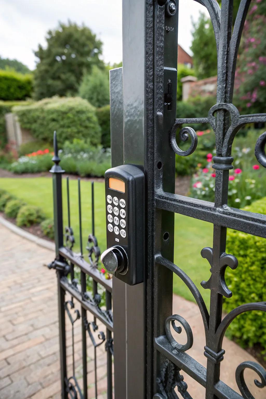 A modern coded lock for enhanced security.