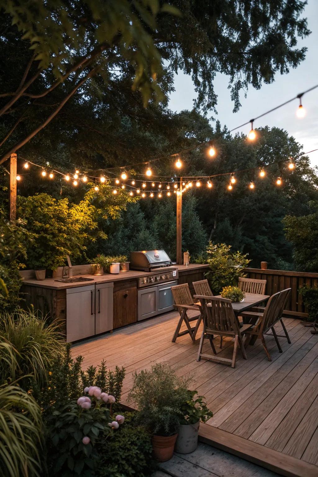 Lighting solutions that create a magical evening atmosphere.