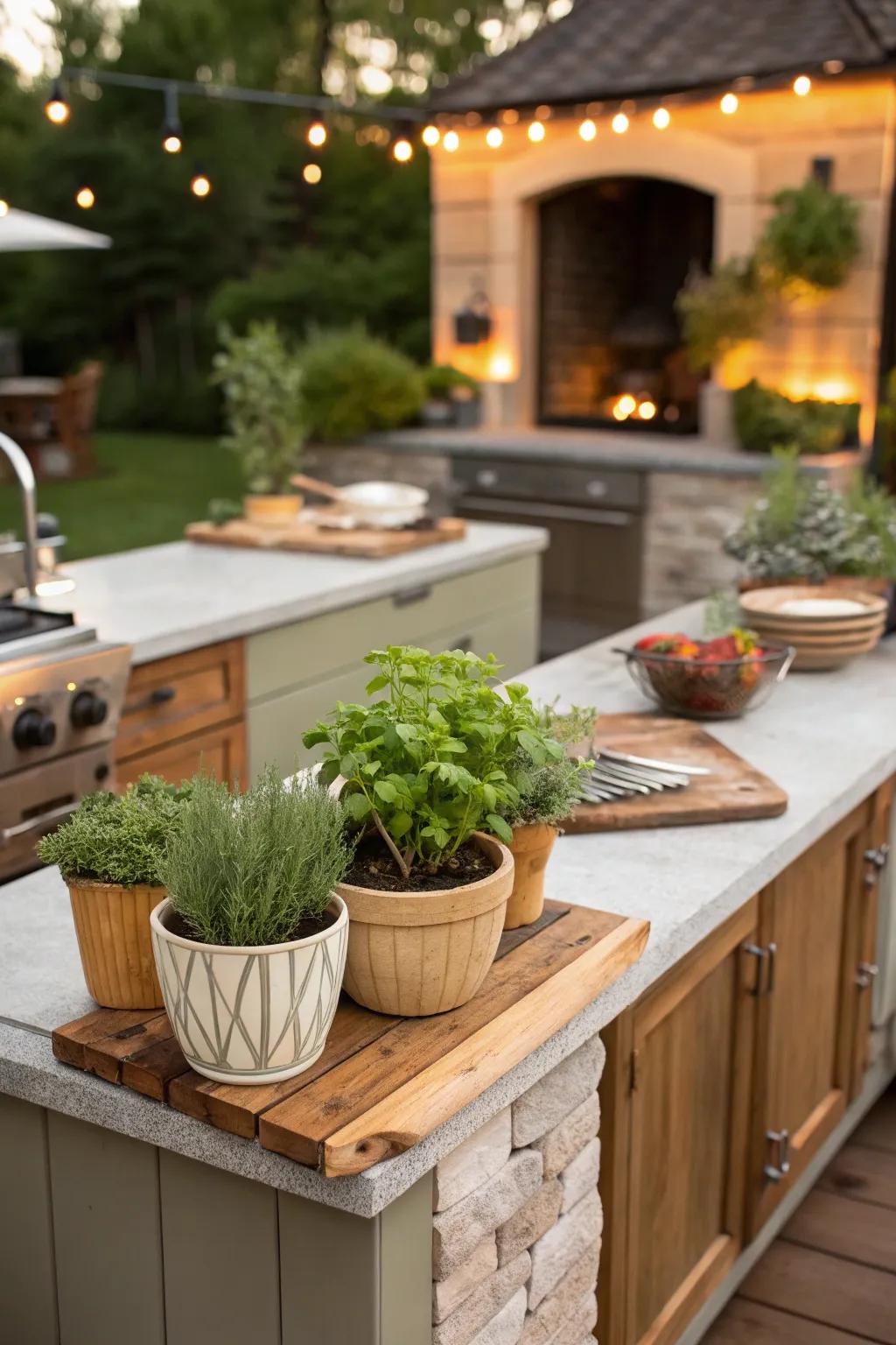 A delightful herb garden that brings freshness and flavor to every dish.