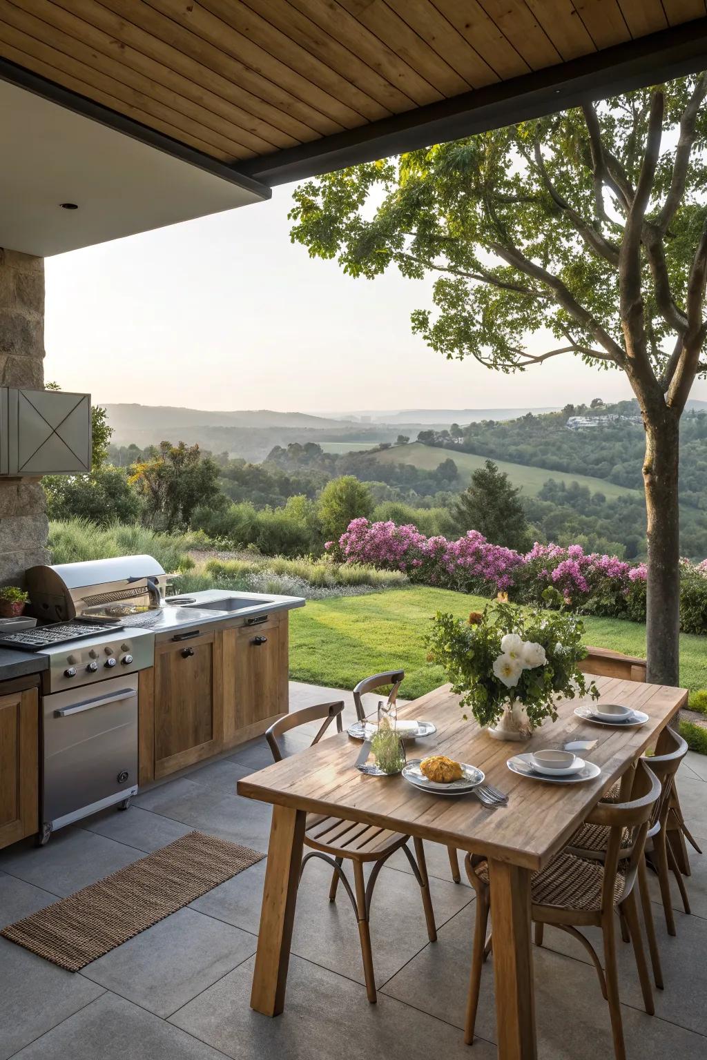 Open air views that make your kitchen an oasis.