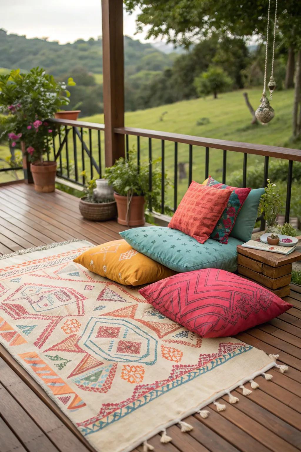Personalize your deck with decor that reflects your style.