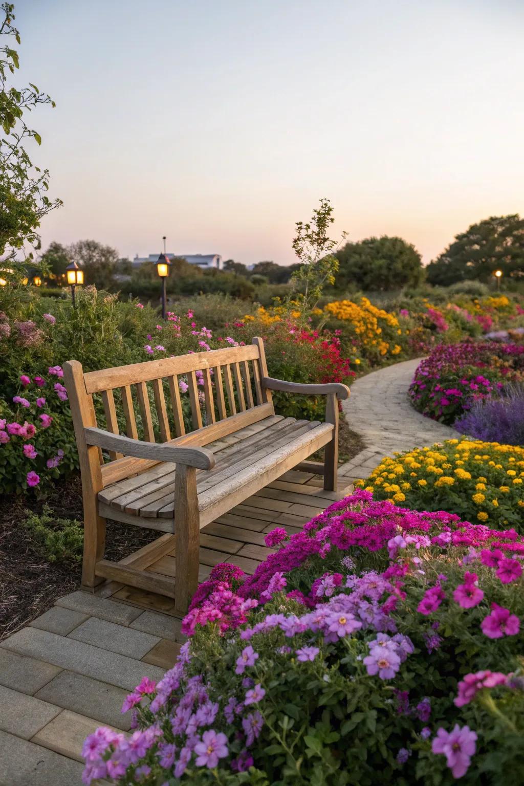 A backless bench offering versatile seating and views.