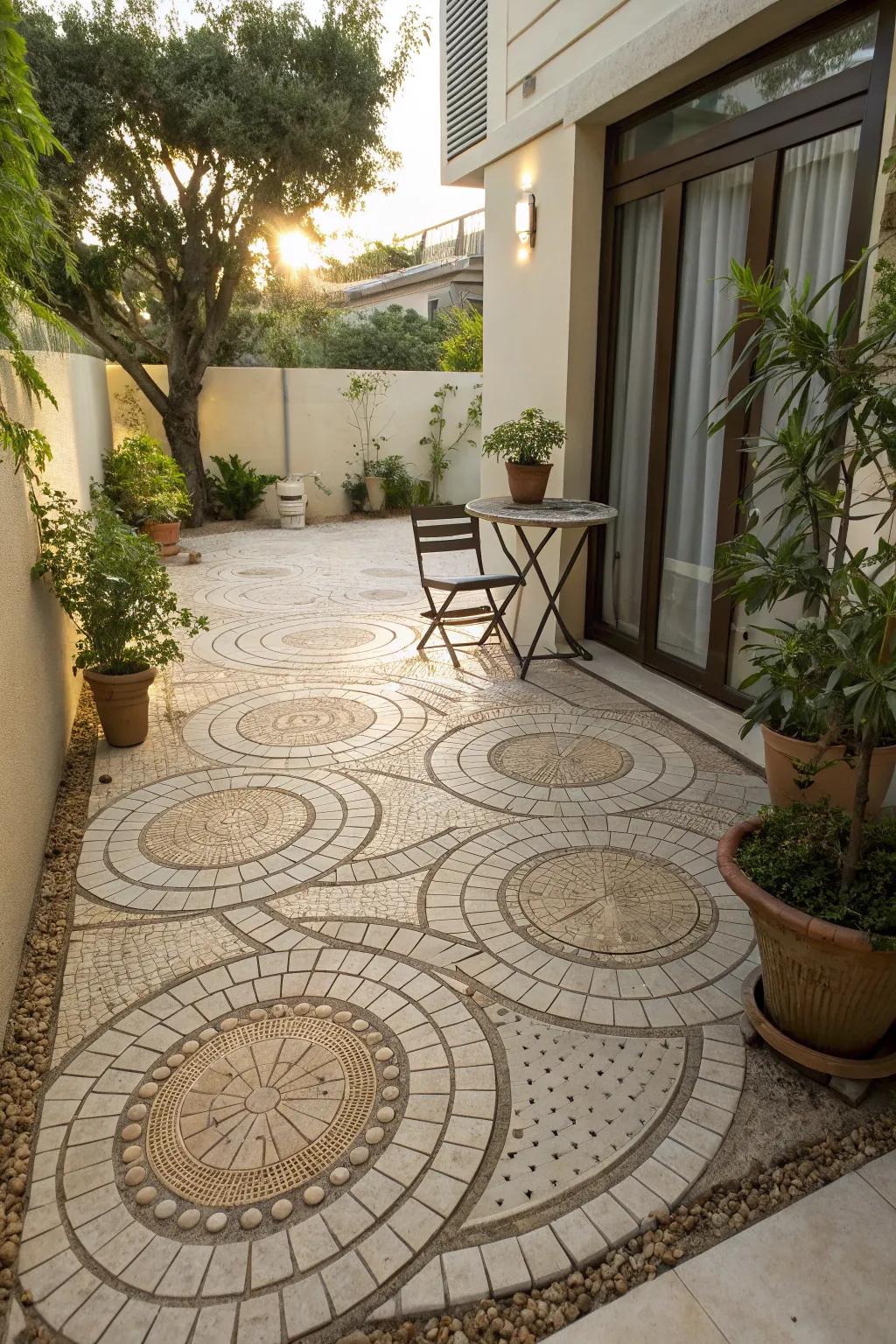 Circular patterns offer a unique design element.