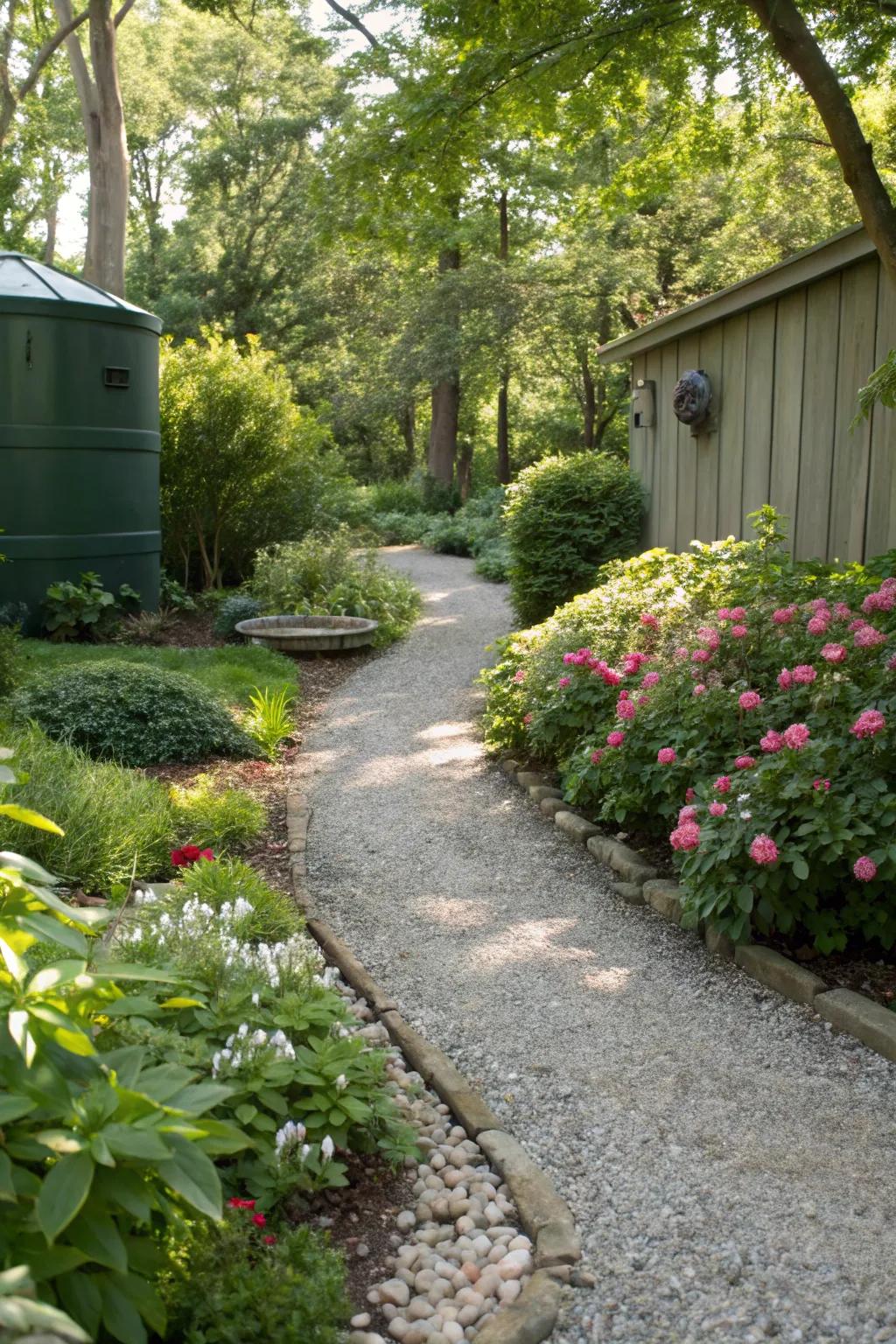 Gravel paths add charm and function to any garden.