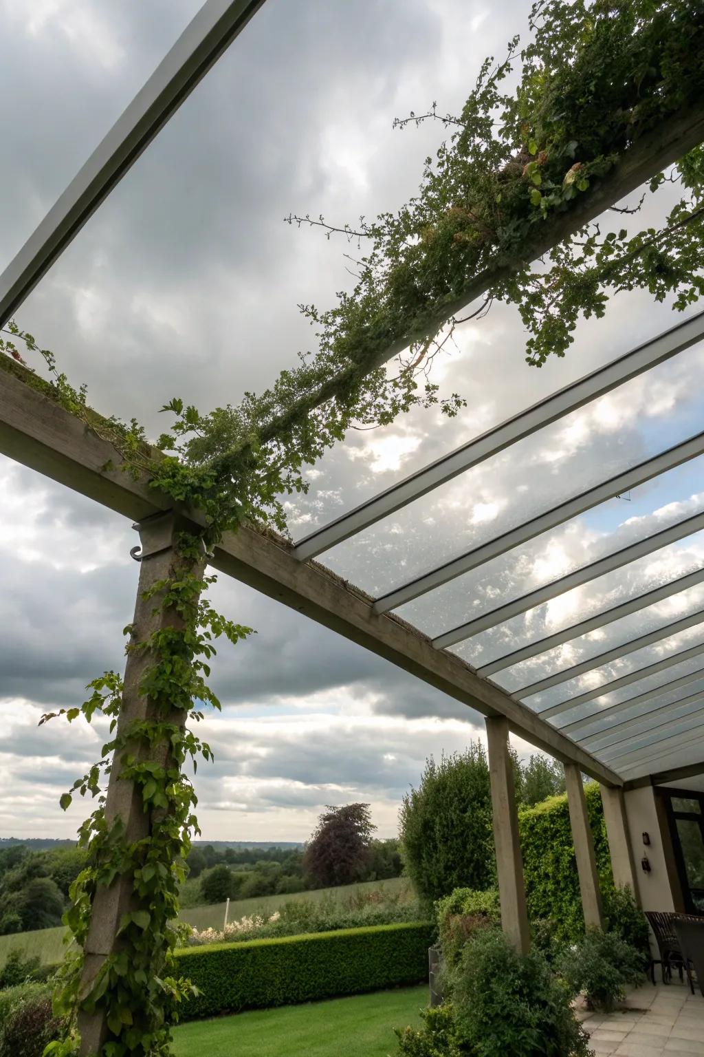 Plexiglass sheets offer protection without blocking the view.