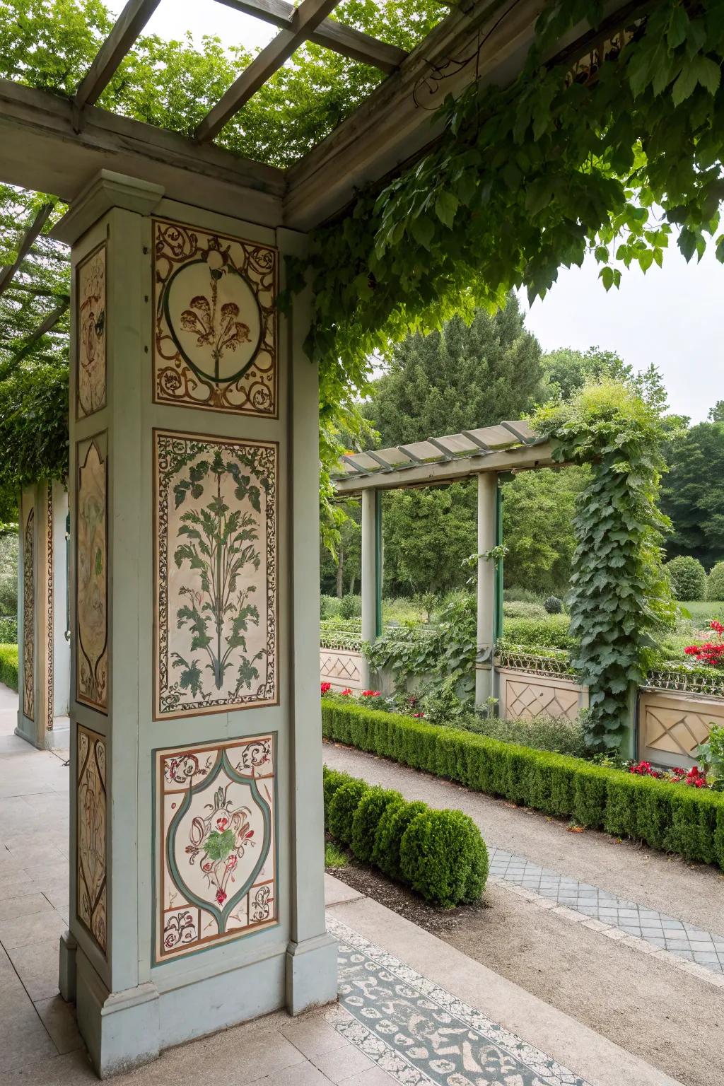 Artistic panels add a personal touch to your privacy walls.