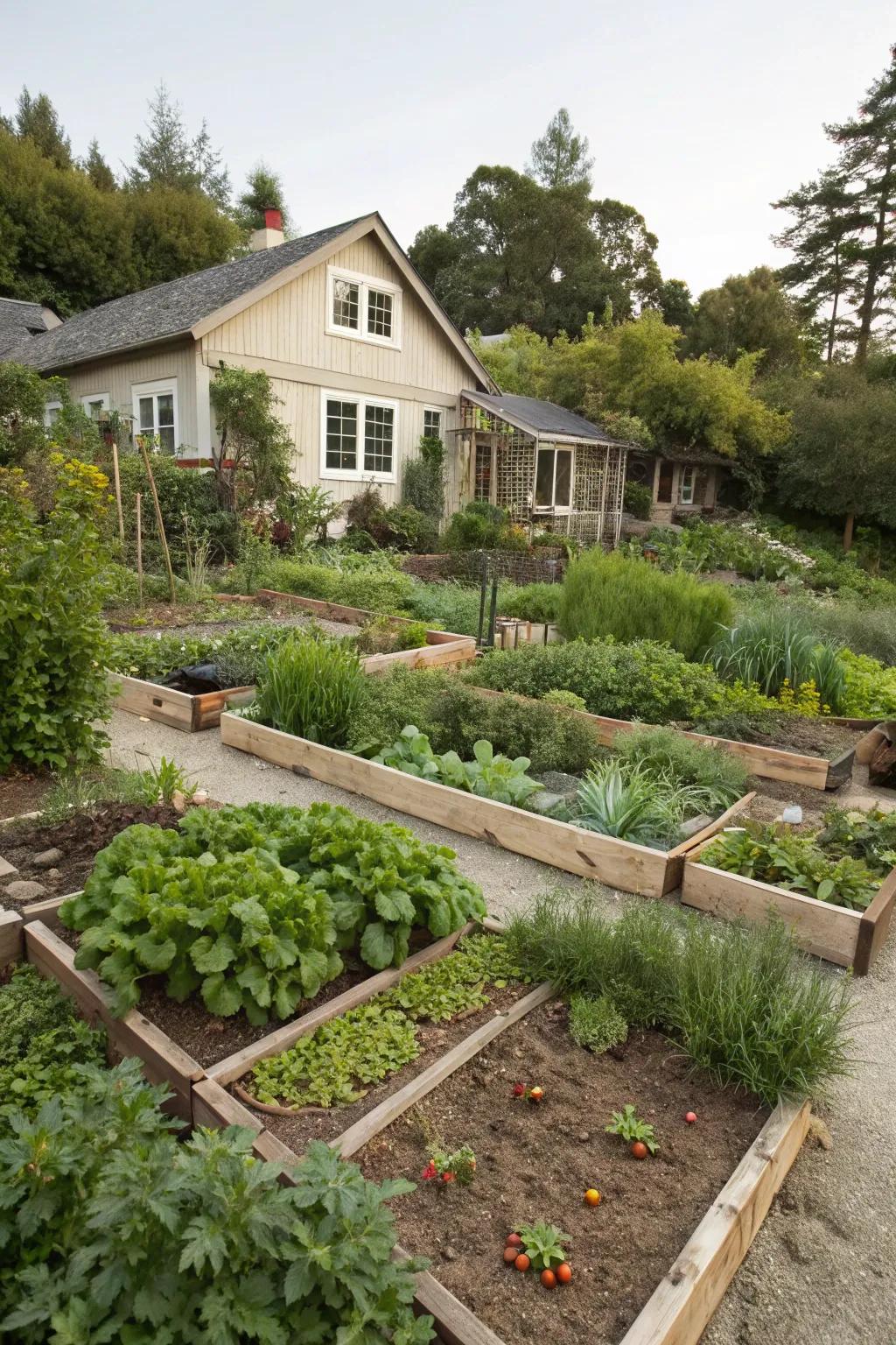 Permaculture zones for efficient garden design.