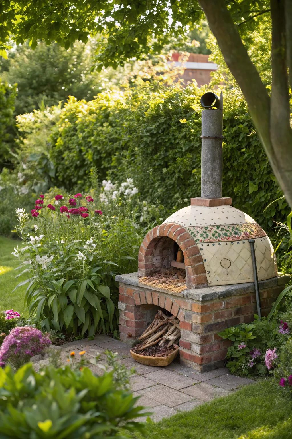 An eco-friendly pizza oven that balances sustainability with style.