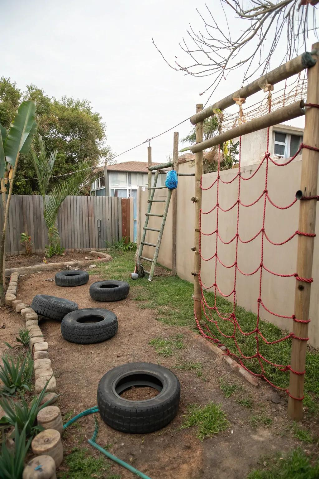 DIY obstacle courses provide active fun and challenge.