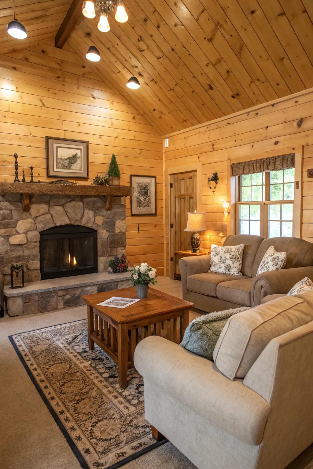 A pole building turned into a charming guest house.
