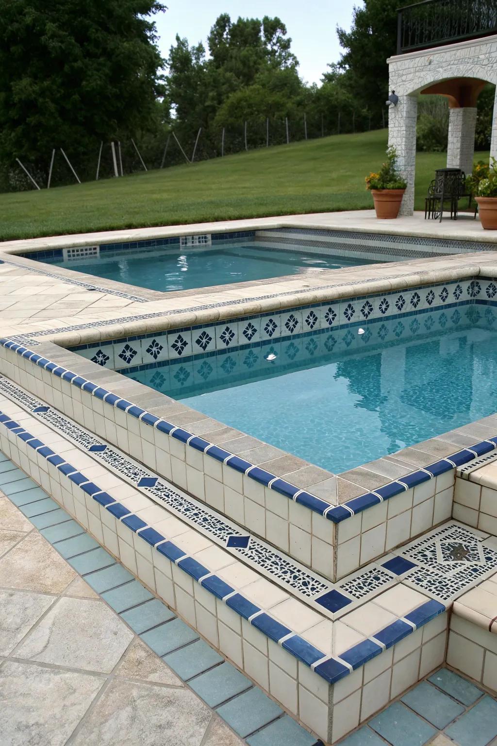 Accent borders add sophistication and focus.