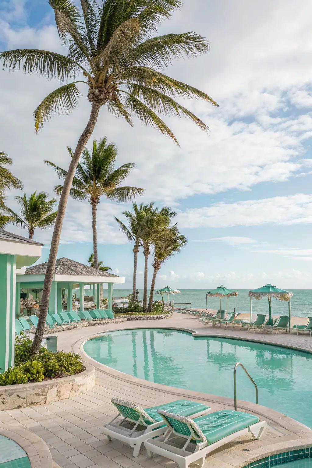 Embrace a coastal theme for that vacation-at-home feeling.