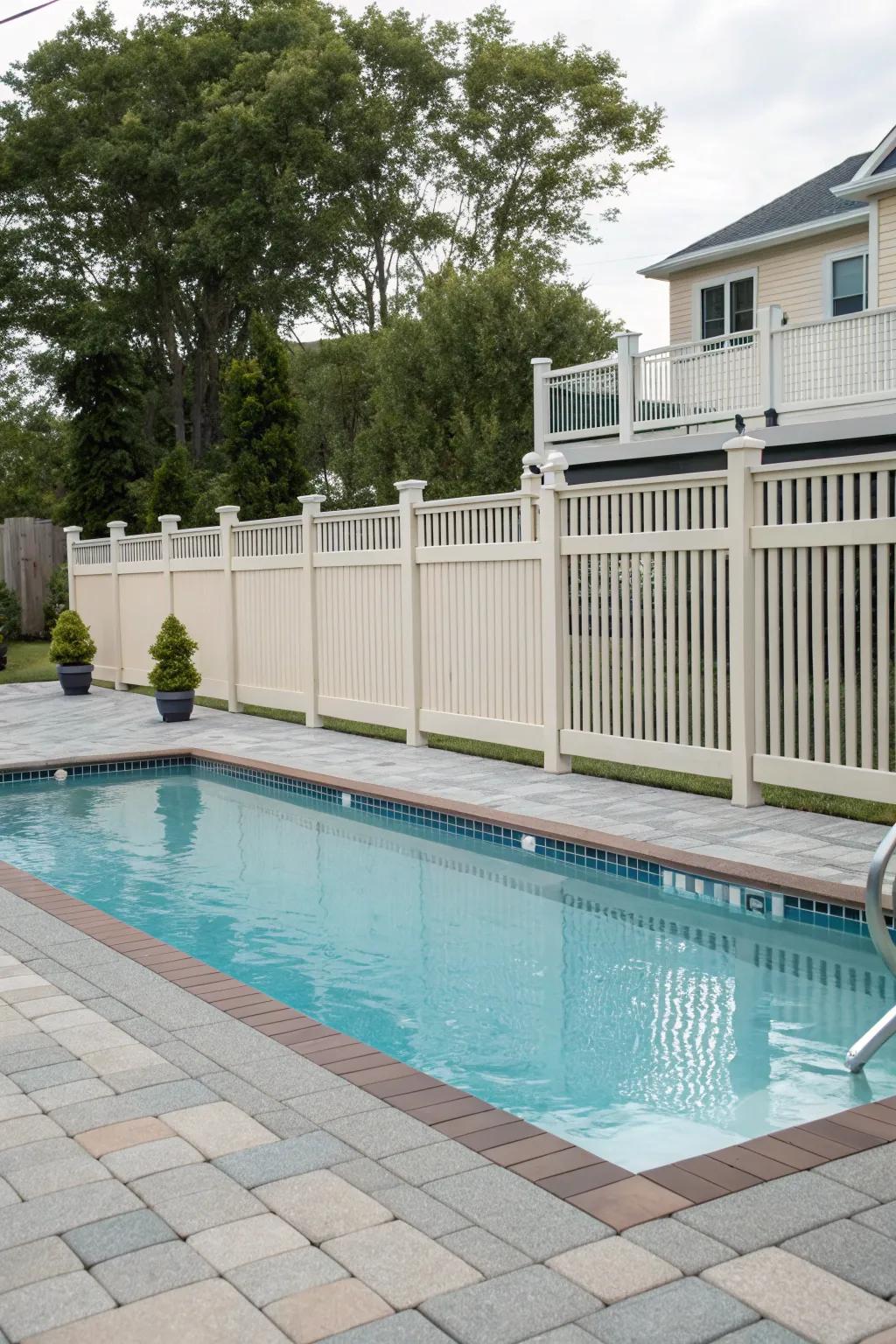 Vinyl fences are versatile and low-maintenance, available in a variety of styles.
