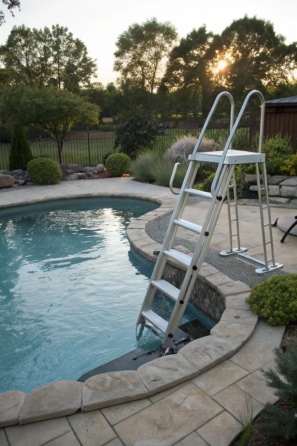 Versatility meets safety with an adjustable platform ladder.