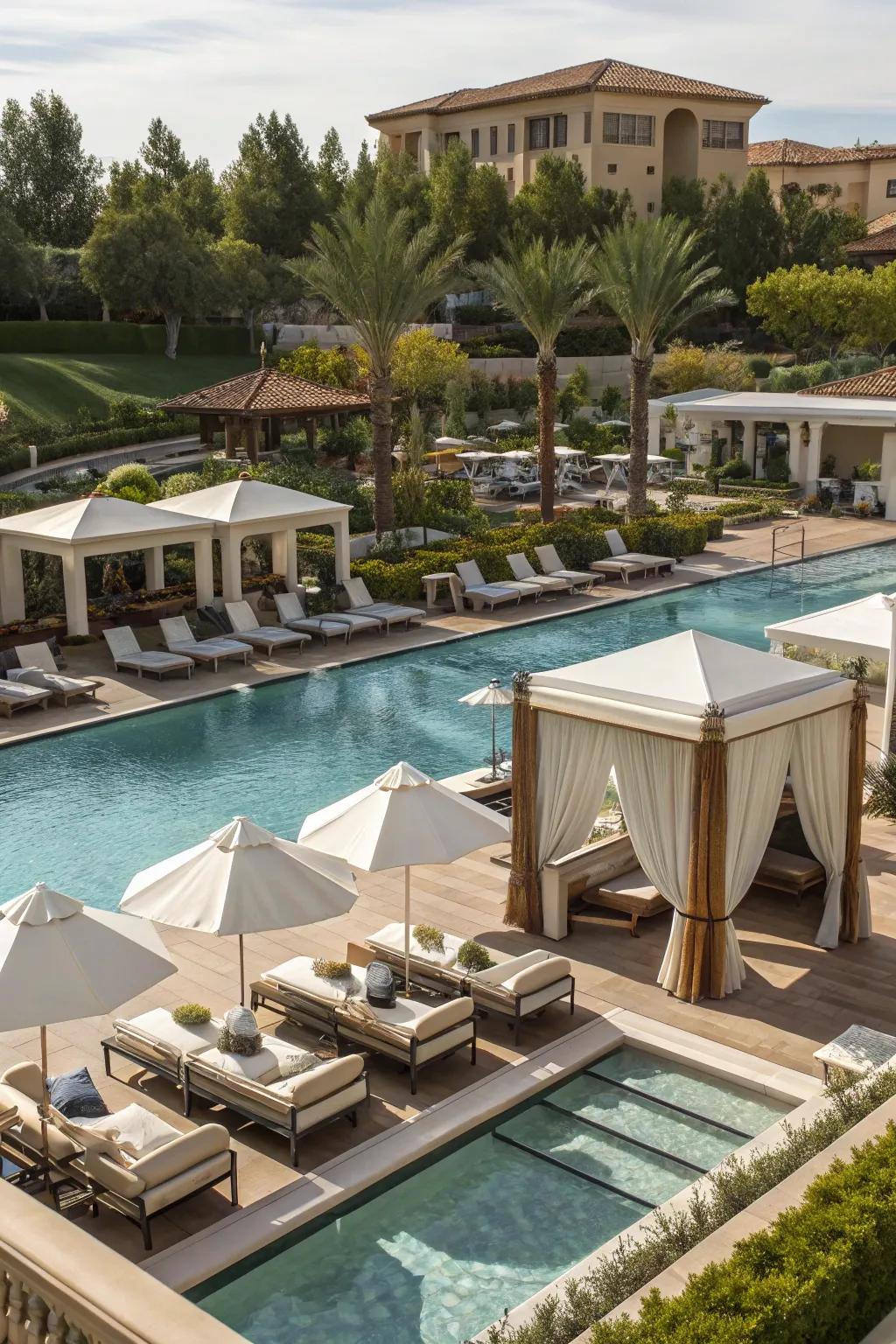 A luxurious resort-style pool.