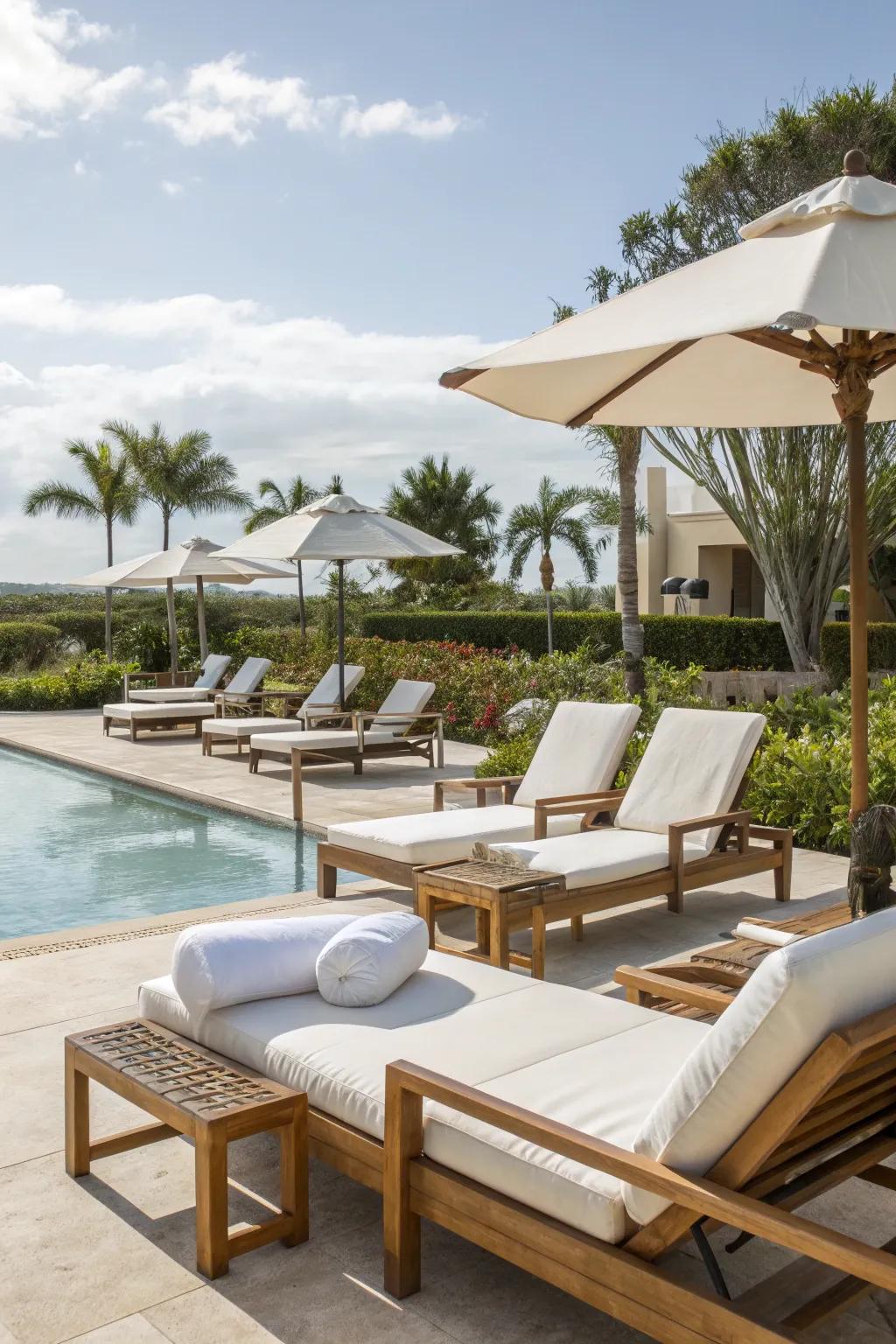 Choose outdoor furniture that combines style with practicality.