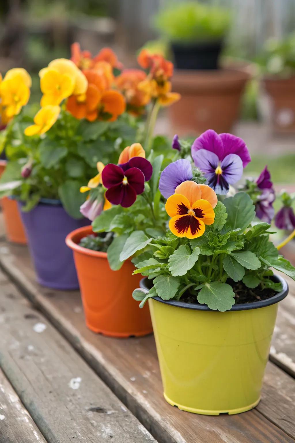 Edible flowers add beauty and flavor.
