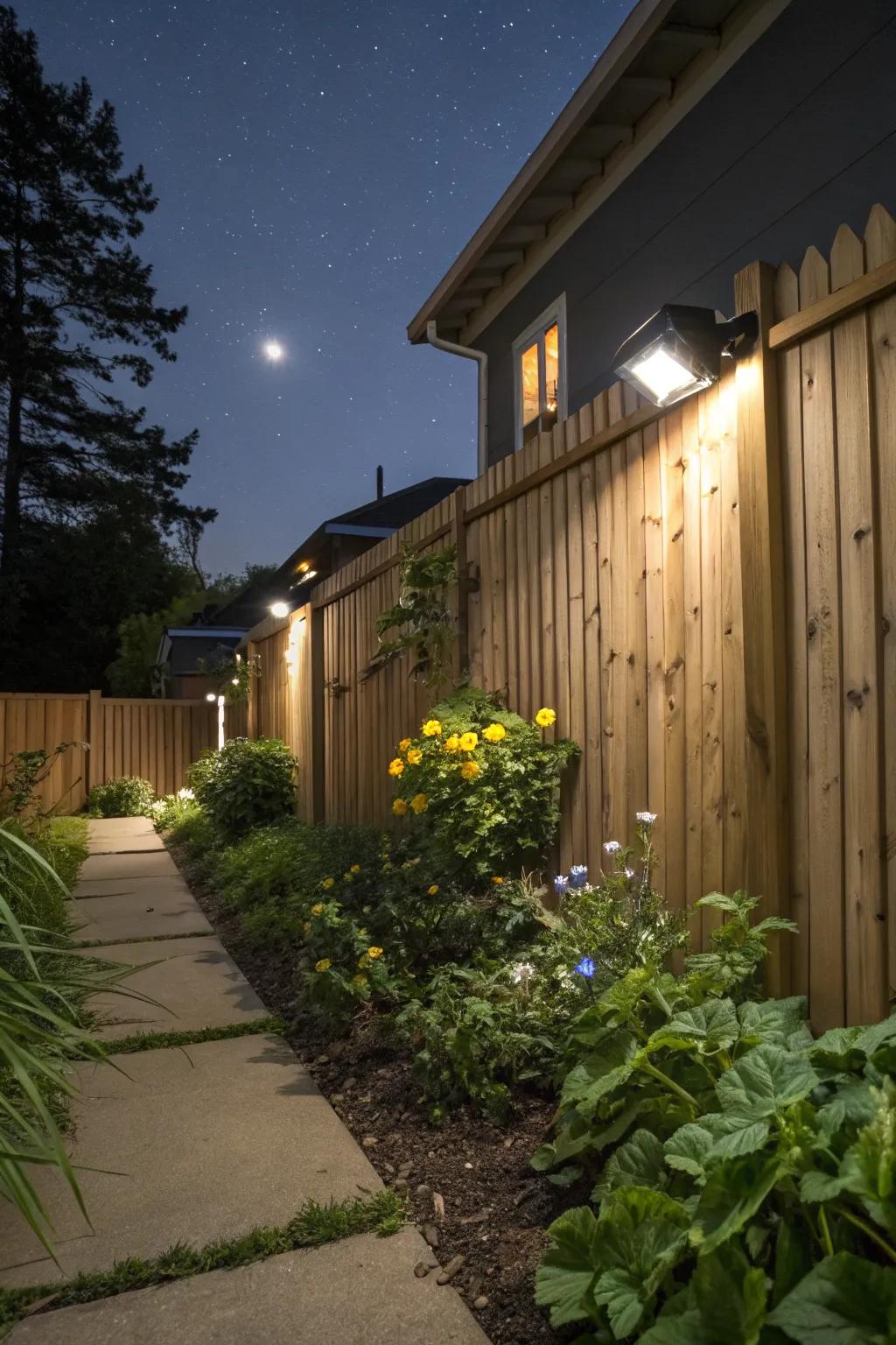 Motion sensor lights enhance security while keeping your garden stylish.