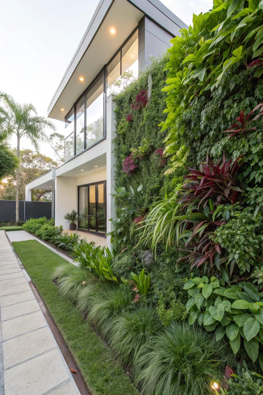 A living wall adds a unique privacy element.