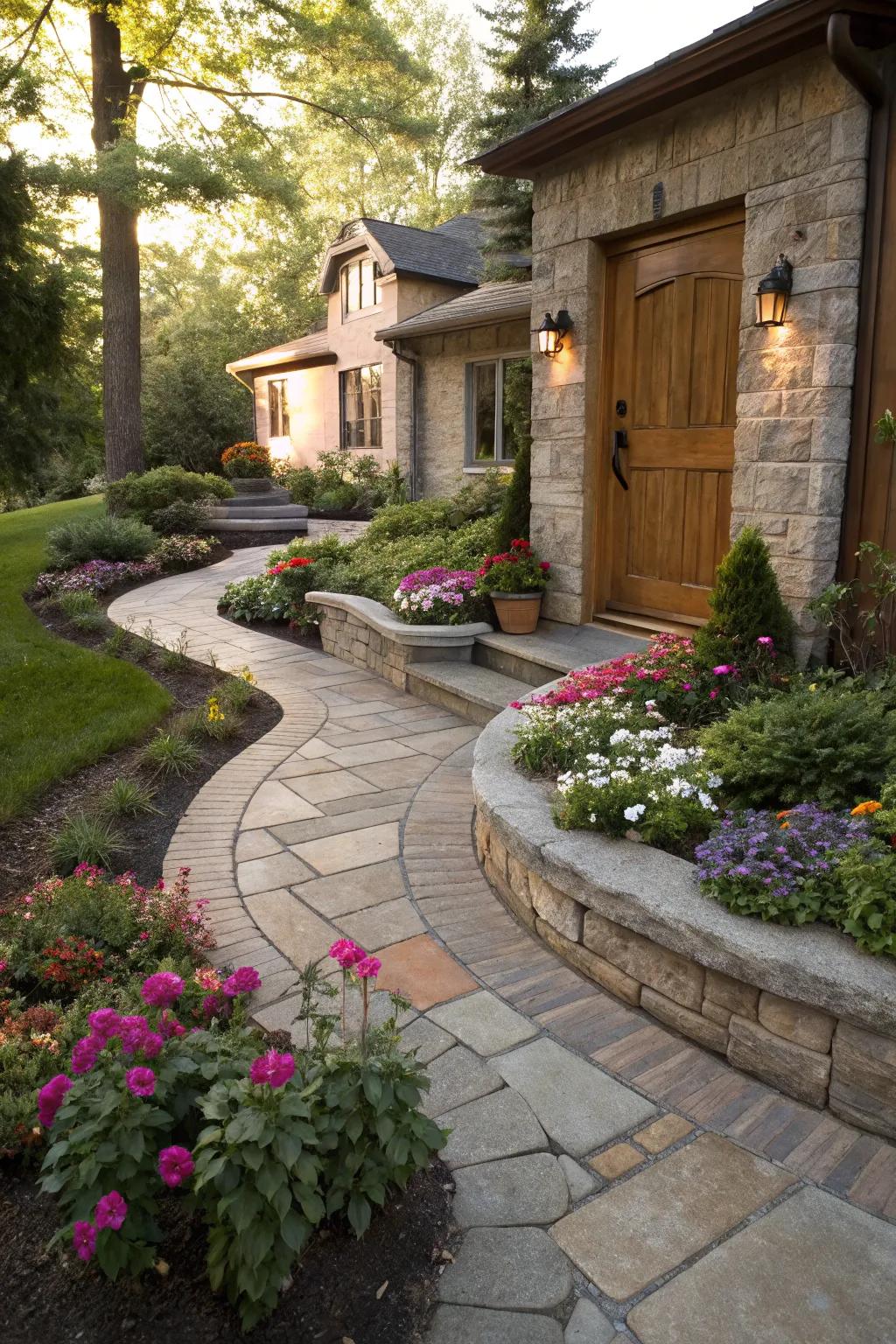 Pathways add charm and accessibility to your garden.