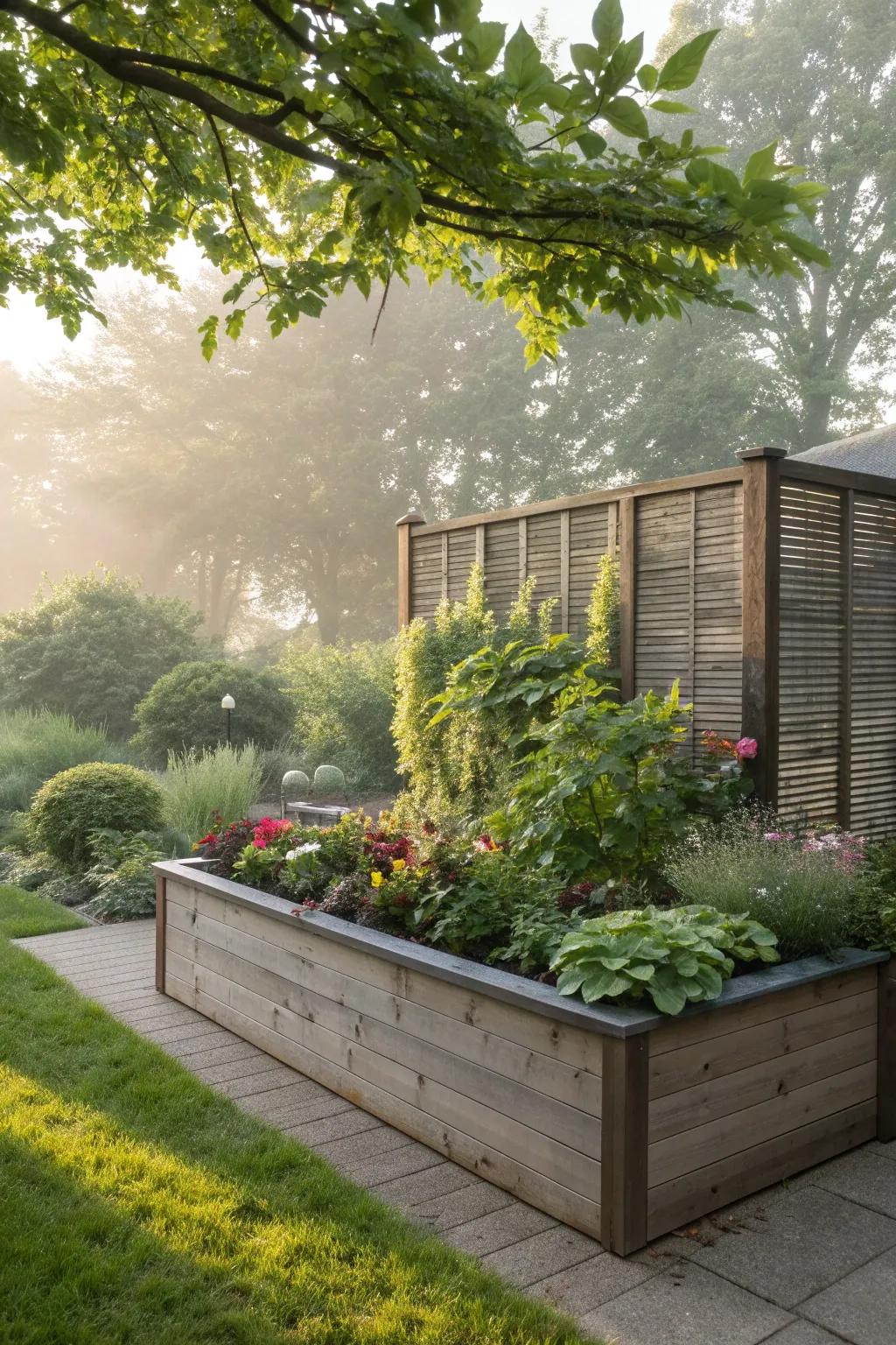 A privacy screen turns your garden into a secluded retreat.