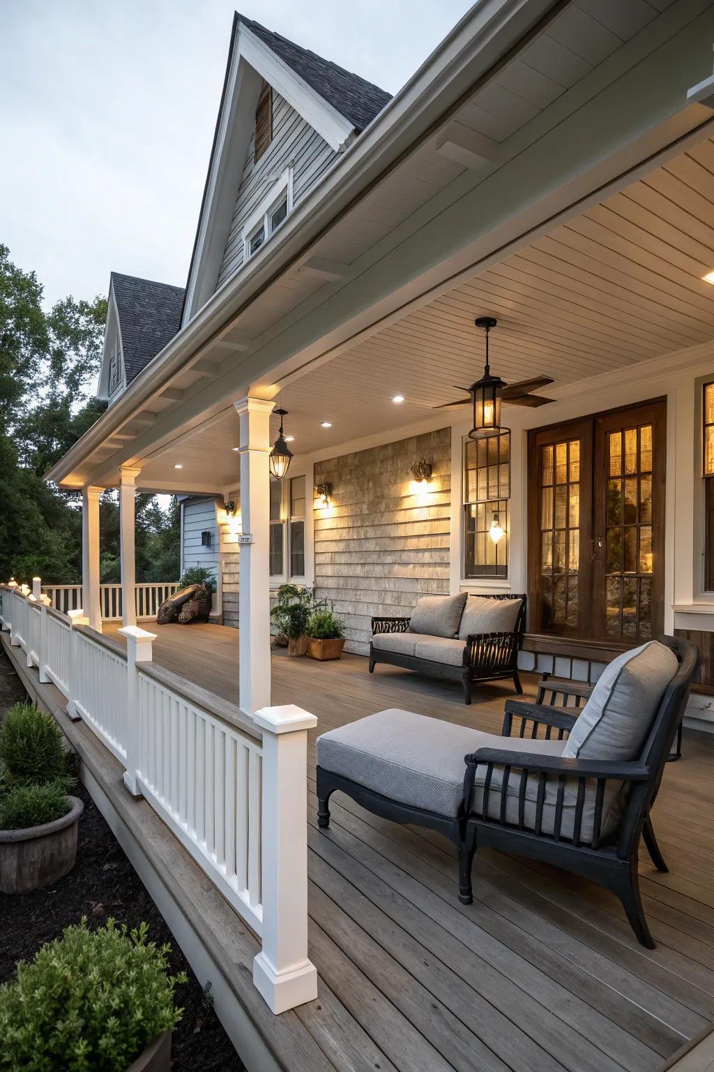 A harmonious blend of modern and traditional styles.
