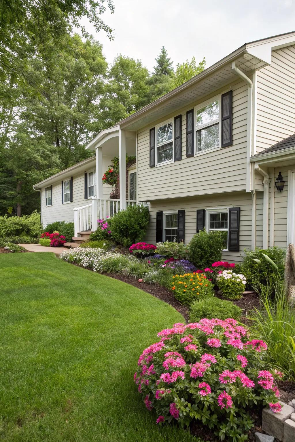 Decorative shutters add a touch of tradition and charm.