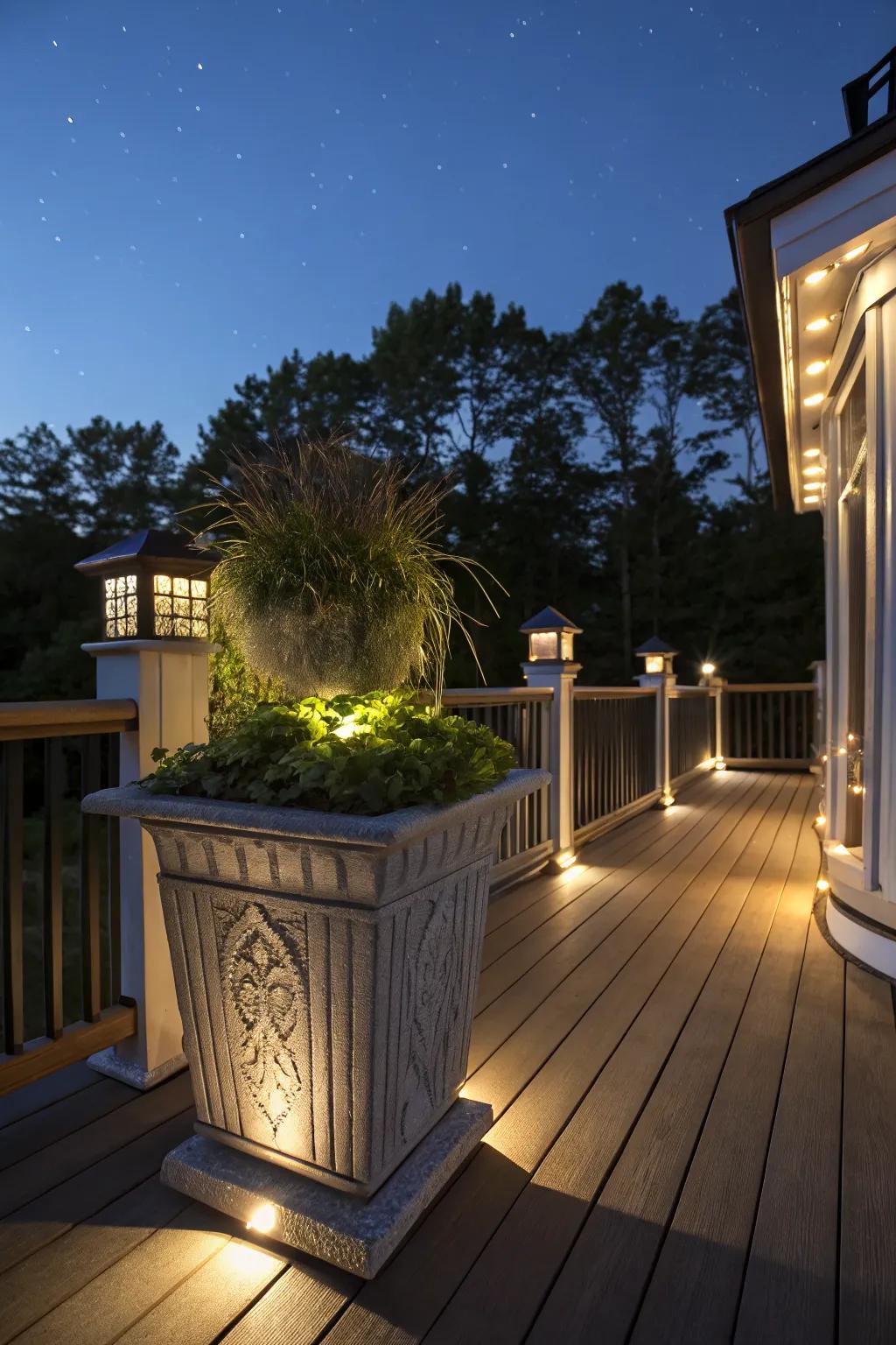 Add charm and focus with decorative accent lighting.