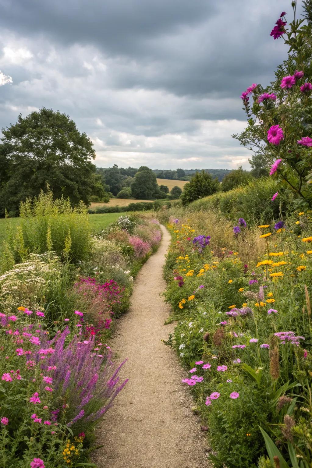A blooming seed pathway that adds magic to every garden stroll.