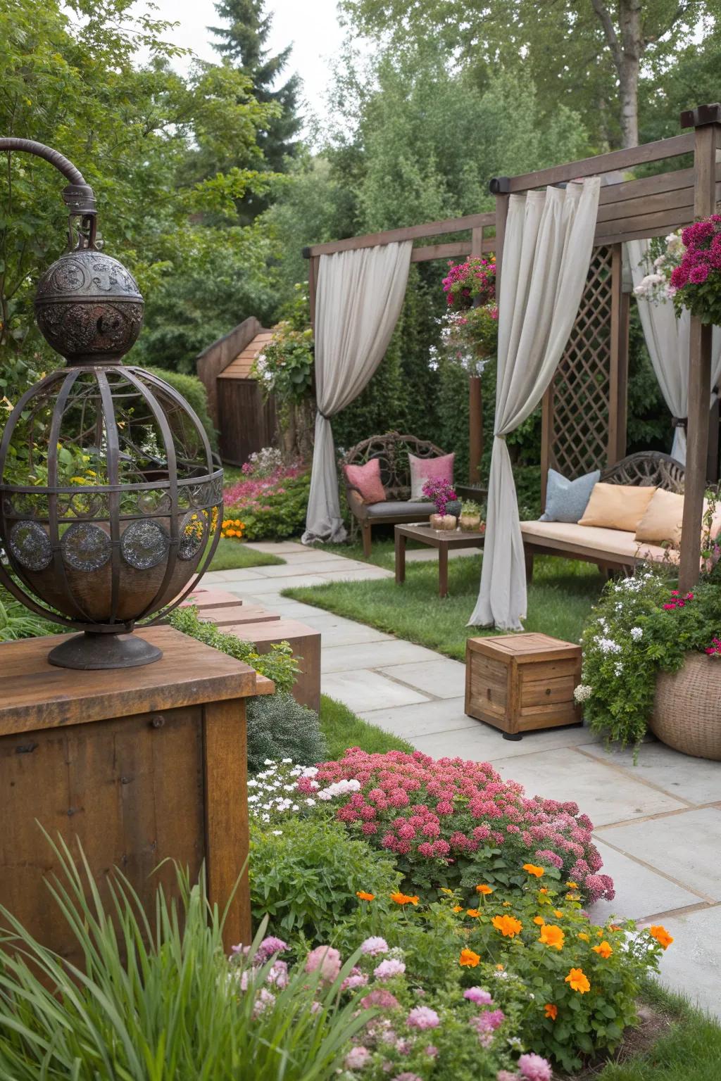 A mix of textures adds depth and character to your garden.