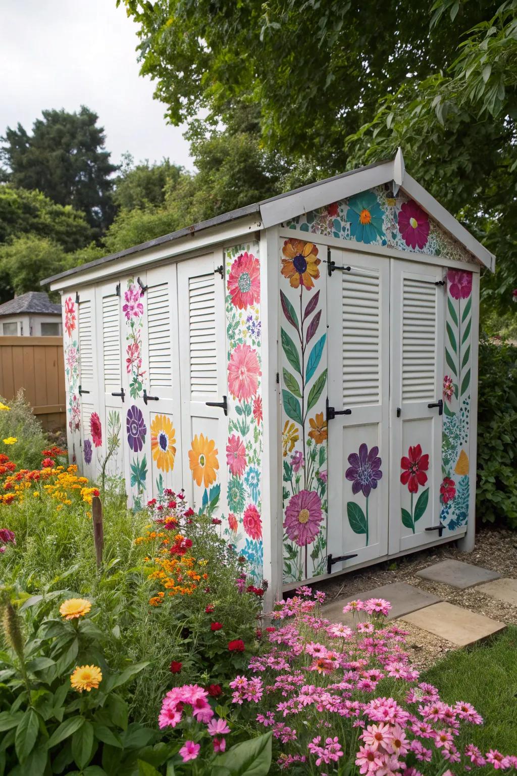 Painted patterns add a personal touch.