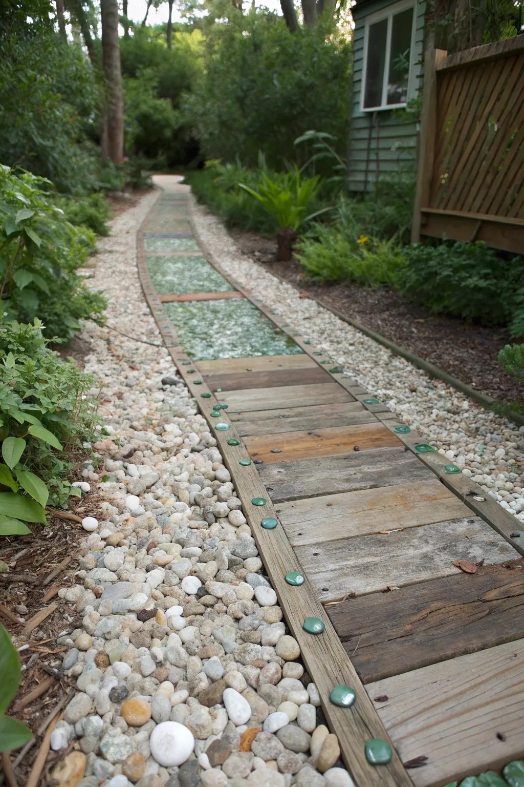 Eco-friendly edging brings sustainability and style to your shell driveway.