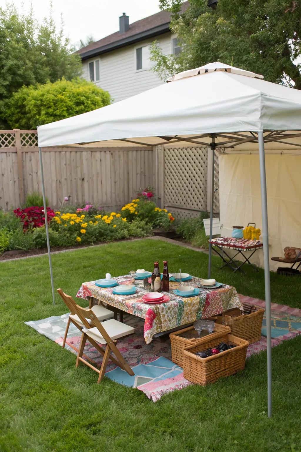 Canopy tents offer portable and stylish shade solutions.