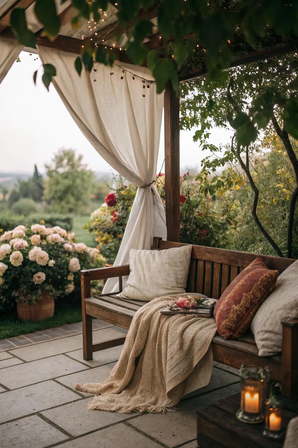 A cozy nook for relaxation and comfort.