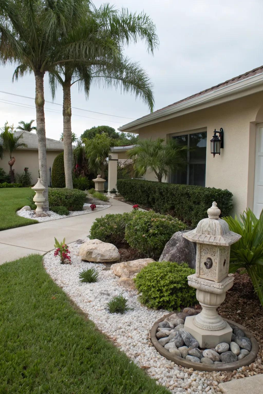 Simple decor complements the natural landscape.