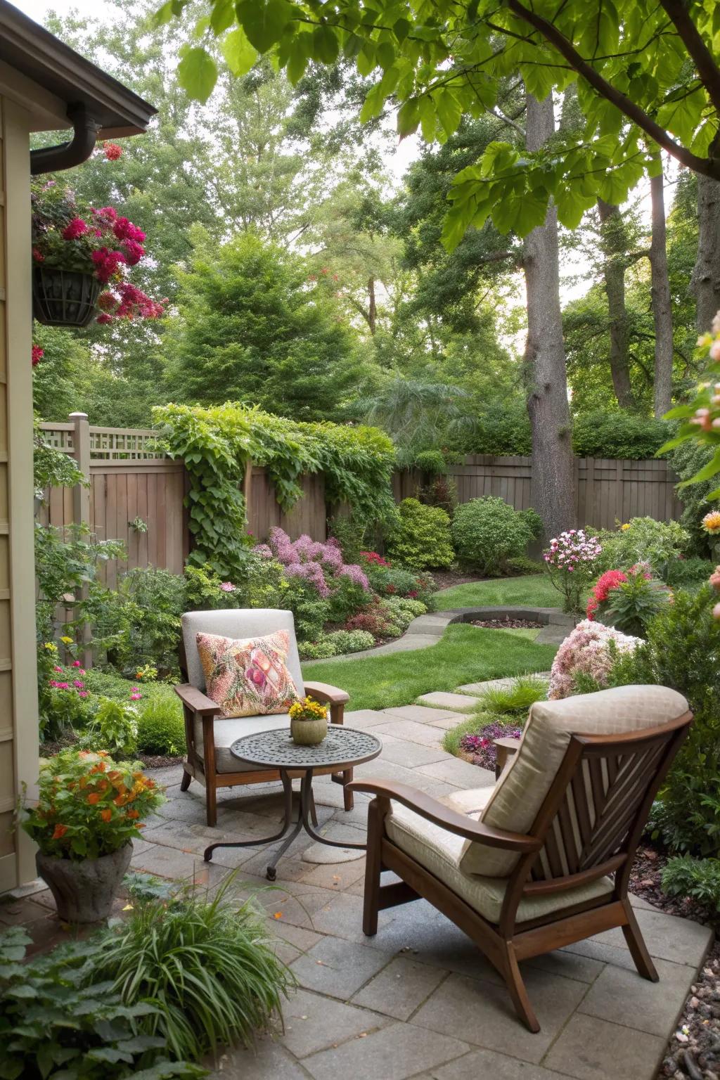 Create a welcoming outdoor retreat in your backyard.