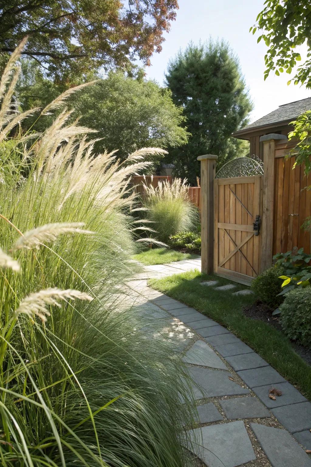 Achieve privacy with lush, natural barriers.