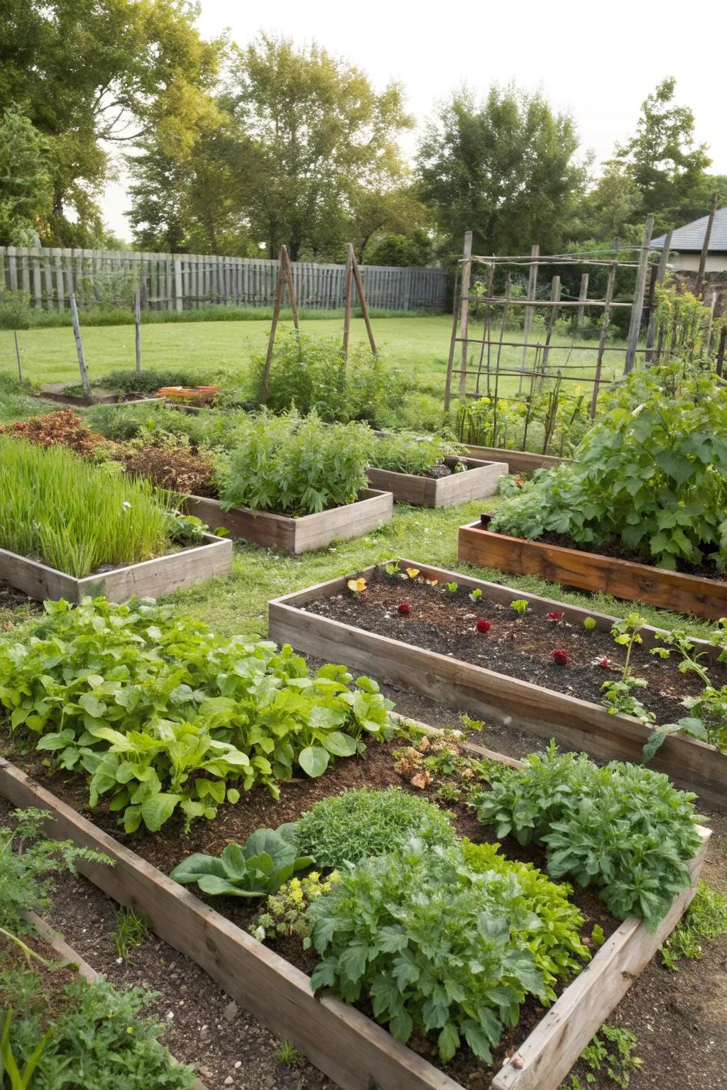 Fresh herbs and veggies right at your doorstep.