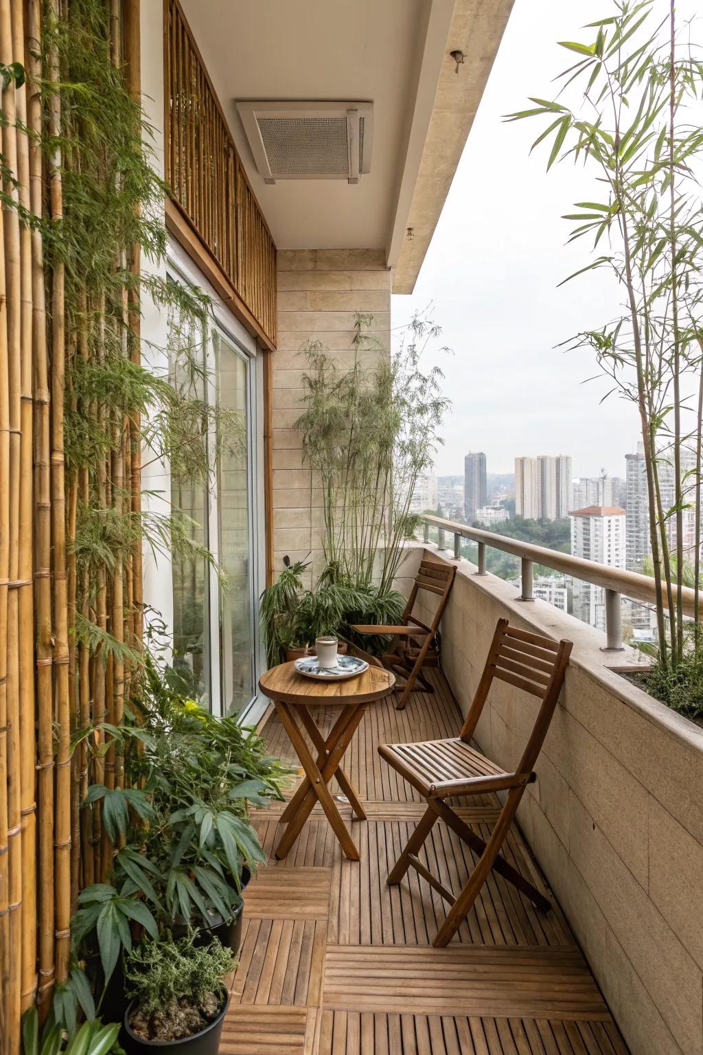 Natural materials bring warmth and a sense of tranquility.