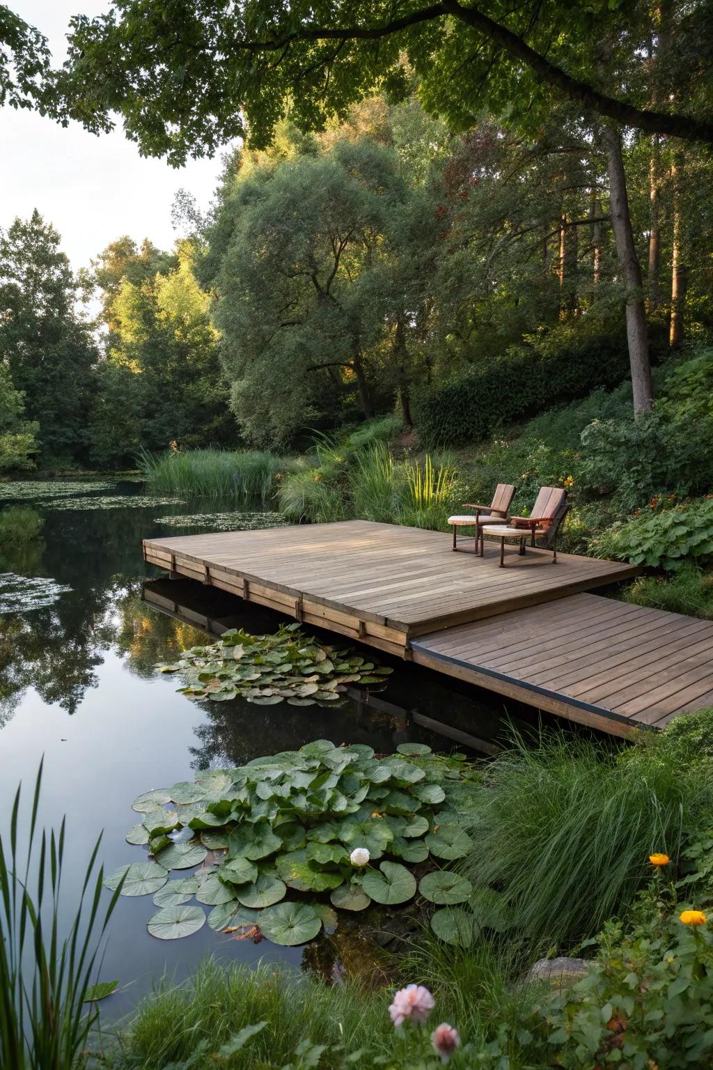 Elevate your space with a floating deck.