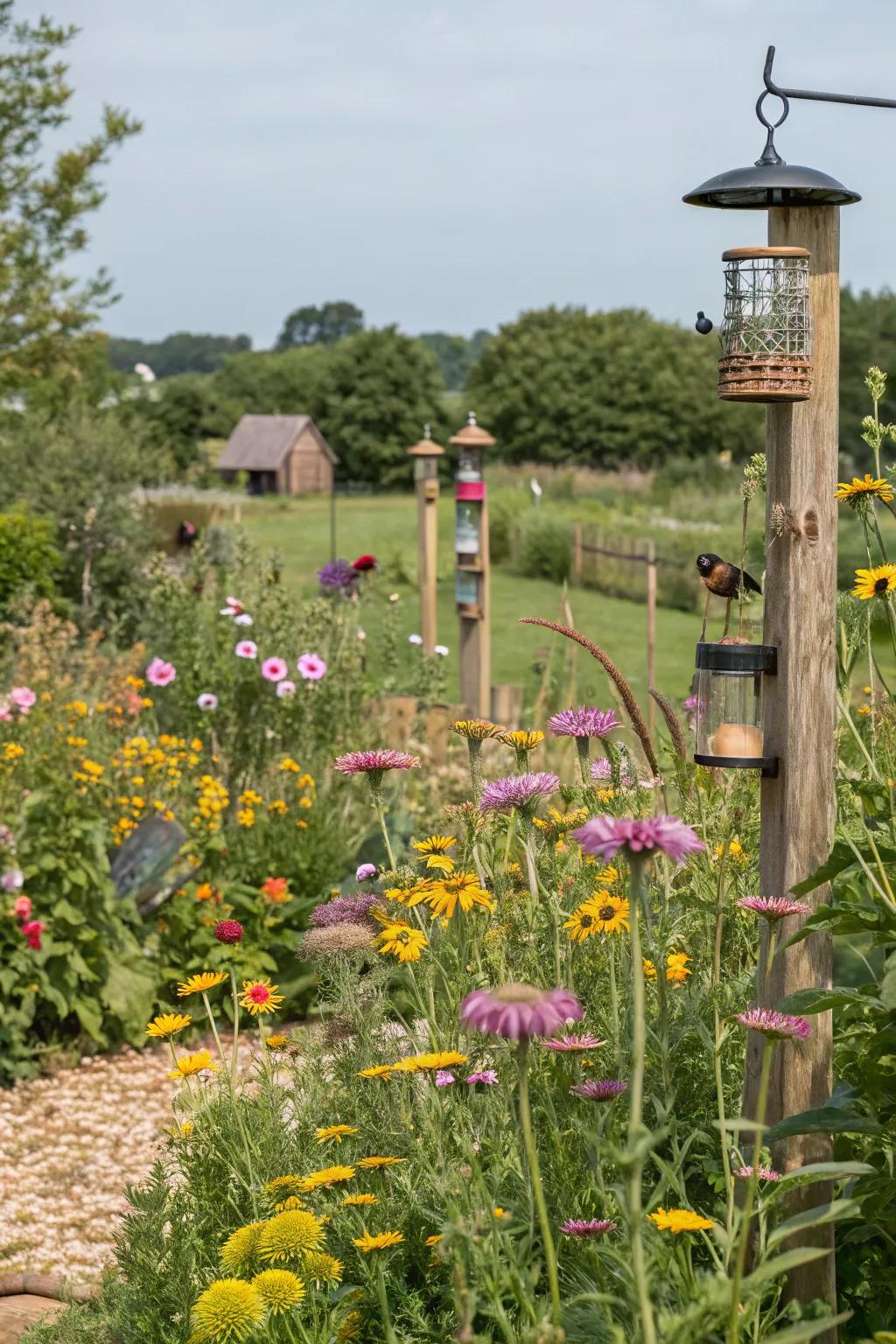 A garden designed to welcome and nurture local wildlife.
